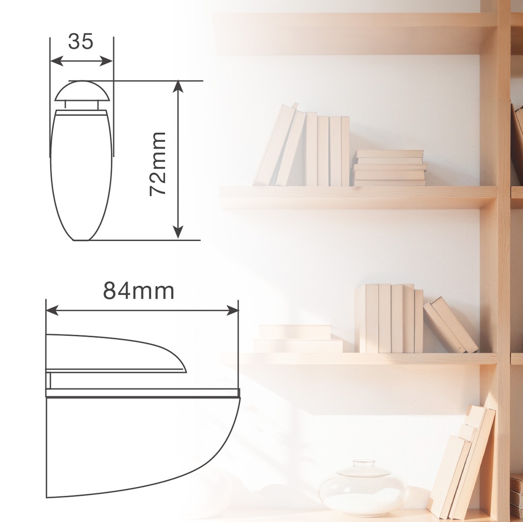 Soporte para baldas níquel satín soporta 4-25mm grosor