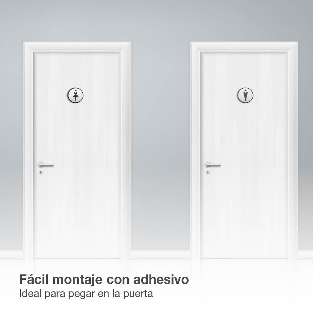Símbolo baño adhesivo mujer Ø97mm