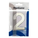 Número puerta 2 acero inoxidable con adhesivo