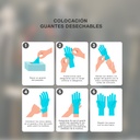 Caja 100 guantes desechables de nitrilo Azul - Talla S