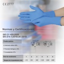 Caja 100 guantes desechables de nitrilo Azul - Talla XL