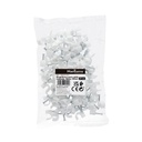 Bolsa de 100 grapillones para cable manguera redondo 7mm