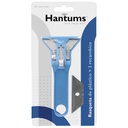 Rasqueta de plastico con cuchilla acero + 2 recambios