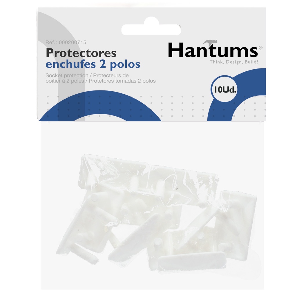 Bolsa 10 protectores para enchufes 2 polos