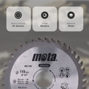 Sierra circular widia 115mm 40 dientes