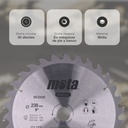 Sierra circular widia 230mm 30 dientes