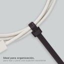 Bolsa 100u bridas 100% nylon 100x2.5mm Negro