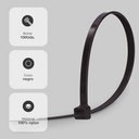 Bolsa 100u bridas 100% nylon 160x4.8mm Negro