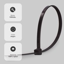 Bolsa 100u bridas 100% nylon 760x8.8mm Negro