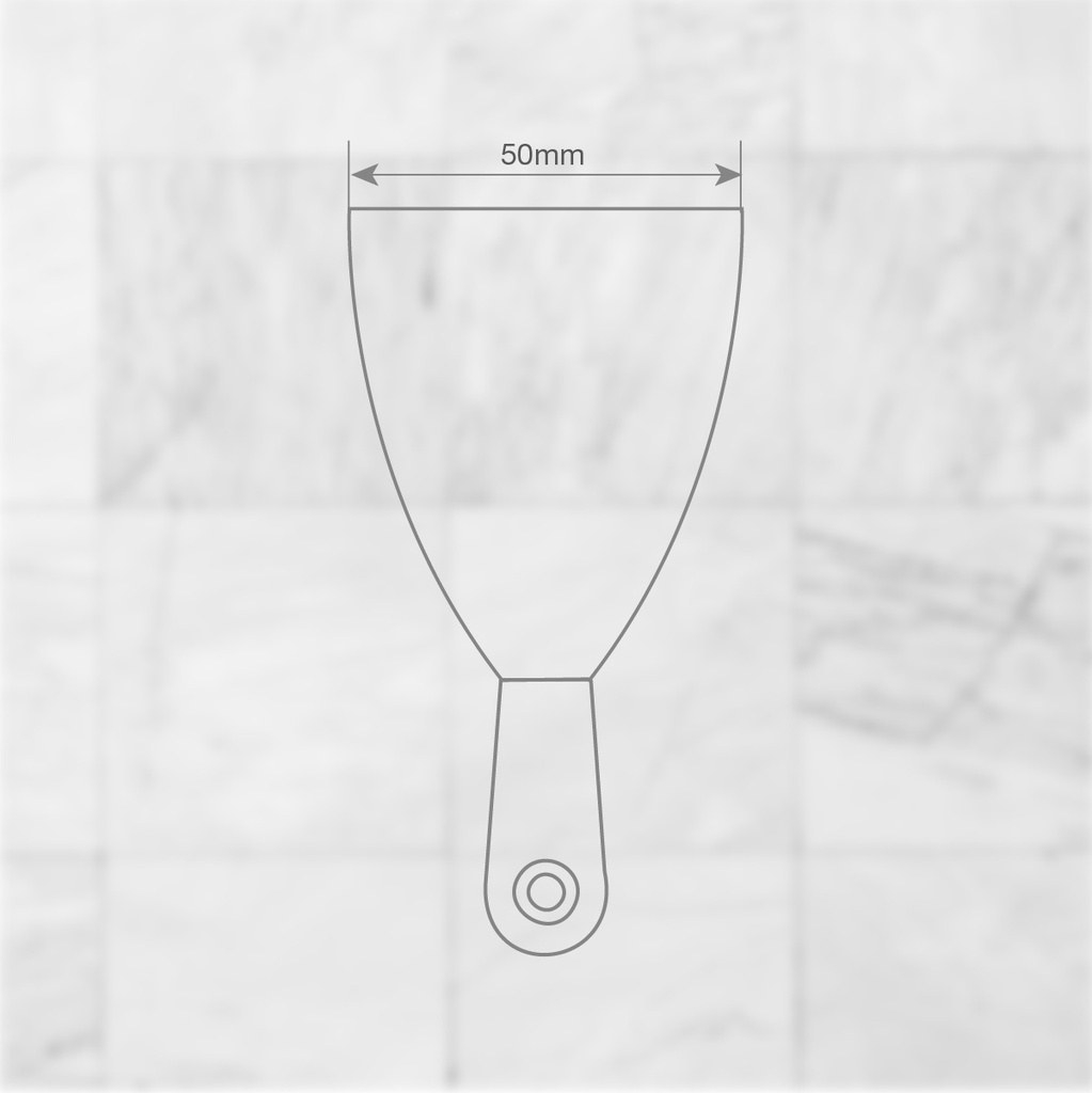 Espátula de acero 50mm