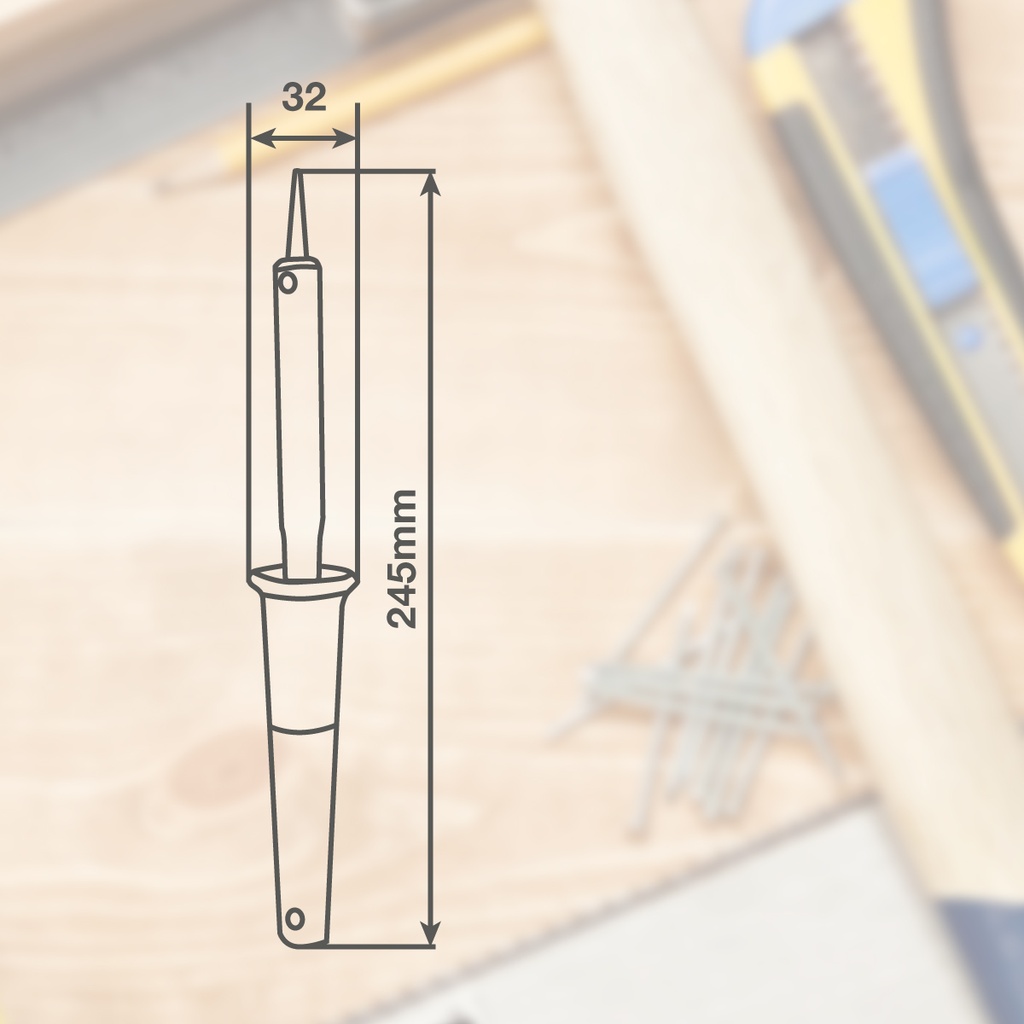 Soldador eléctrico estaño 230V 40W - Blíster