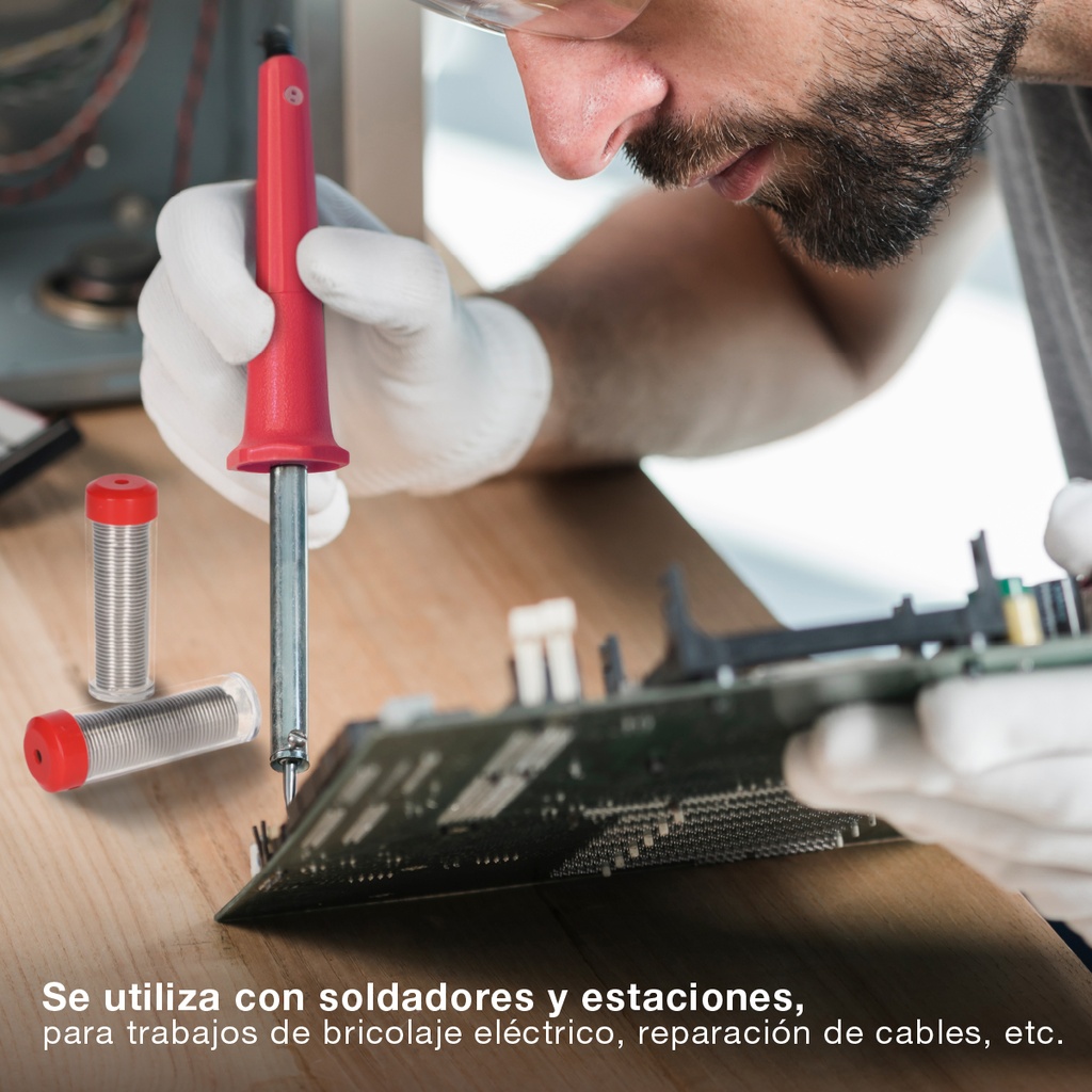 Pack 10 Tubos de estaño al 60% 10gr 1mm