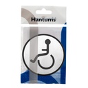 Símbolo baño adhesivo minusválido Ø97mm