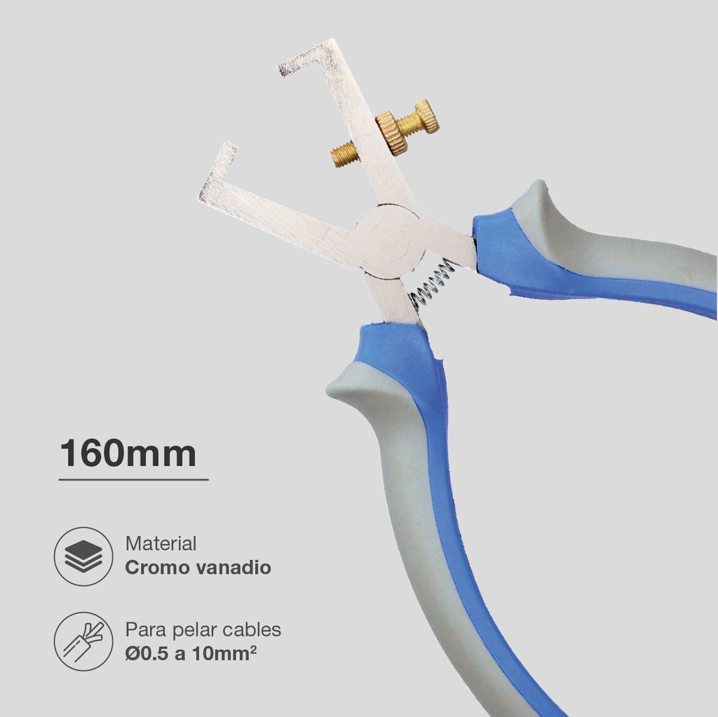 Alicate pelacables 160mm