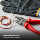 Alicate de corte diagonal con mango aislante 180mm