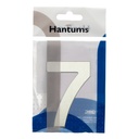 Número puerta 7 acero inoxidable con adhesivo