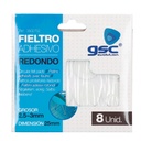 Set 8 fieltros adhesivos redondos Ø25mm - Blanco