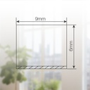 Burlete adhesivo espuma 9mm - 10M Blanco