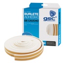 Burlete adhesivo caucho 9mm - 6M Blanco