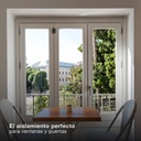Burlete de silicona adhesivo 9mm 6M Blanco