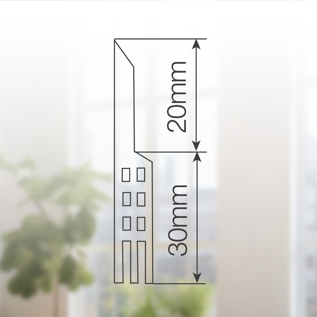 Burlete de silicona adhesivo 1M Blanco