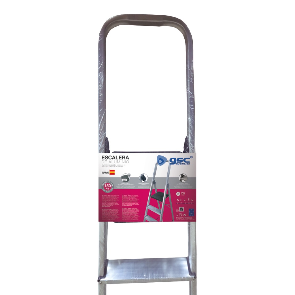 Escalera aluminio 7 peldaños Max. 150kg