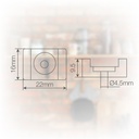 Pack 100u bases para bridas 4.5mm