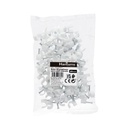 Bolsa de 100 grapillones para cable manguera redondo 9mm