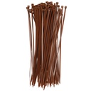 Bolsa 100u bridas 100% nylon 300x4.8mm Marrón