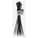 Bolsa 25u bridas 100% nylon 140x3.6mm Negro