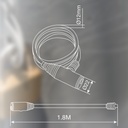 Candado bicicleta 12mm x 1.8M