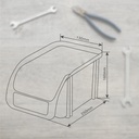 Gaveta apilable 160x250x130mm