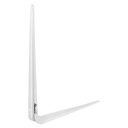 Palomilla metálica en escuadra 100x125mm blanca