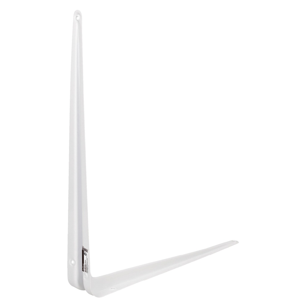 Palomilla metálica en escuadra 350x400mm blanca