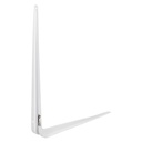 Palomilla metálica en escuadra 350x400mm blanca