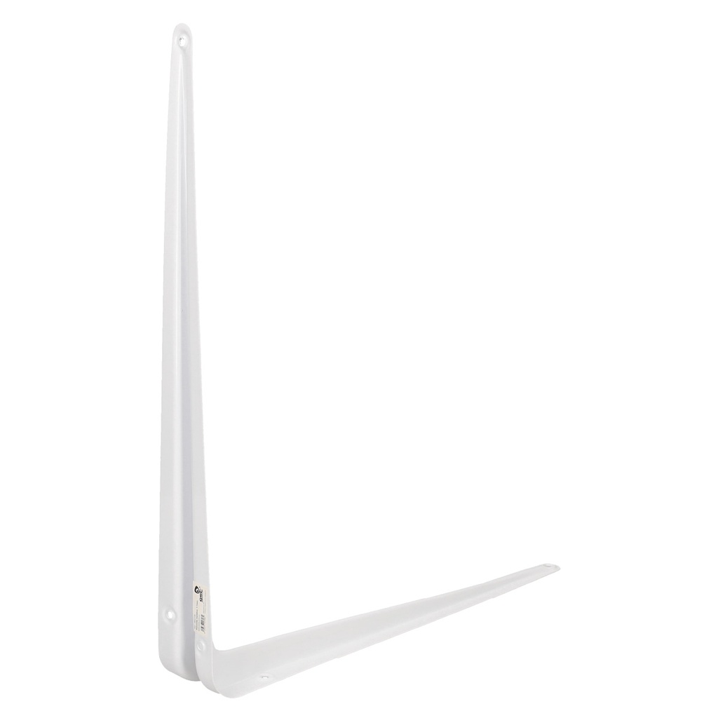 Palomilla metálica en escuadra 400x450mm blanca