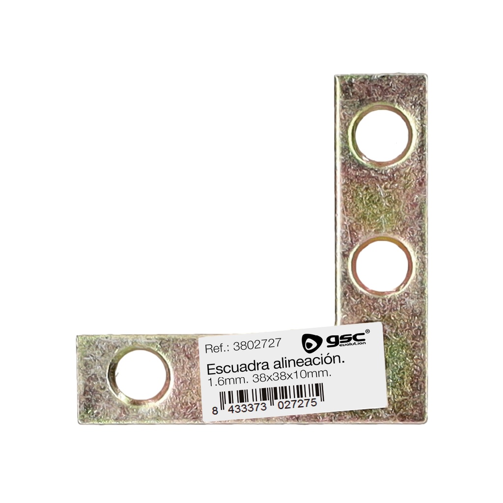 Escuadra alineacion 40x40x10mm bicromatado