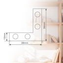 Escuadra alineacion 40x40x10mm bicromatado