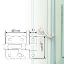 Pasador cerrojo 35mm bicromatado