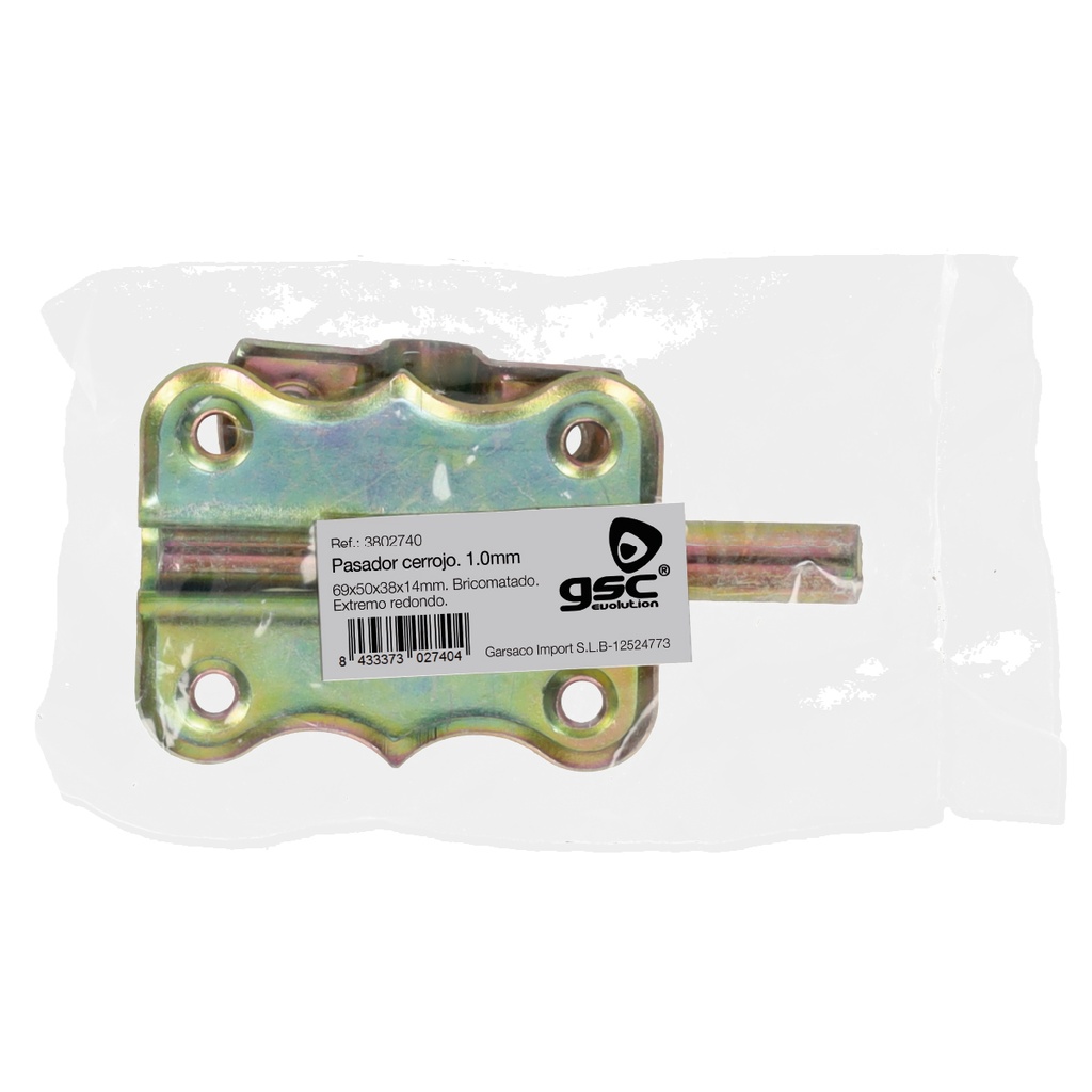 Pasador cerrojo 50mm bicromatado