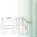 Pasador cerrojo 50mm bicromatado