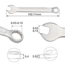 Llave combinada CR-V 6mm
