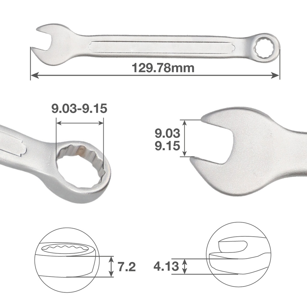 Llave combinada CR-V 9mm