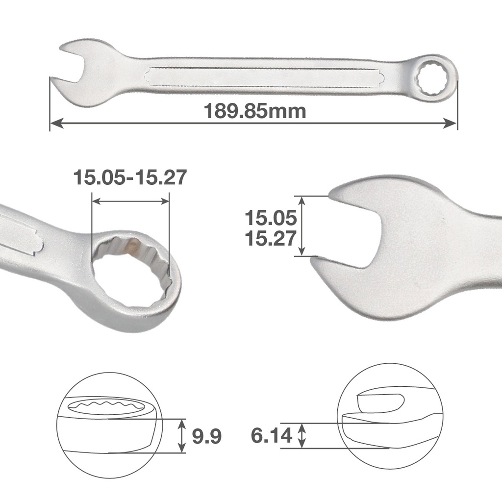 Llave combinada CR-V 15mm
