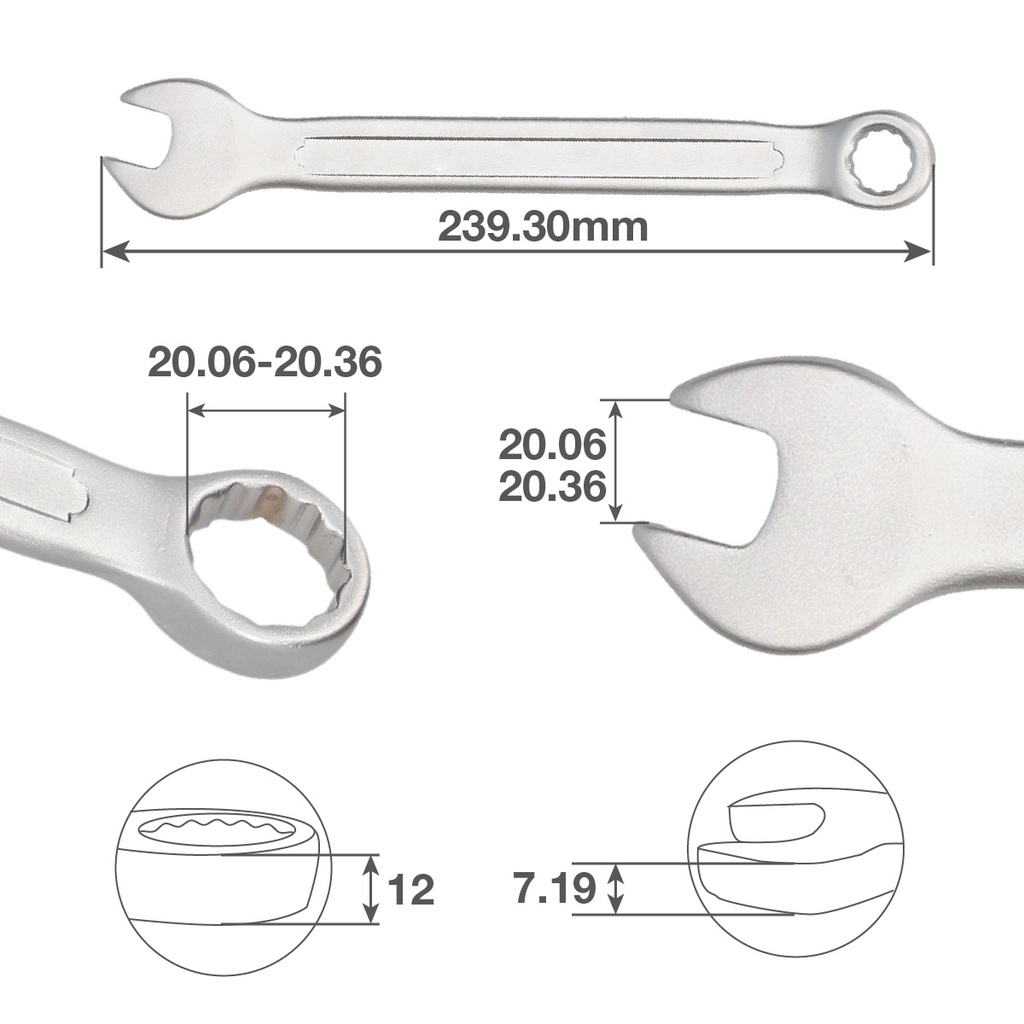 Llave combinada CR-V 20mm