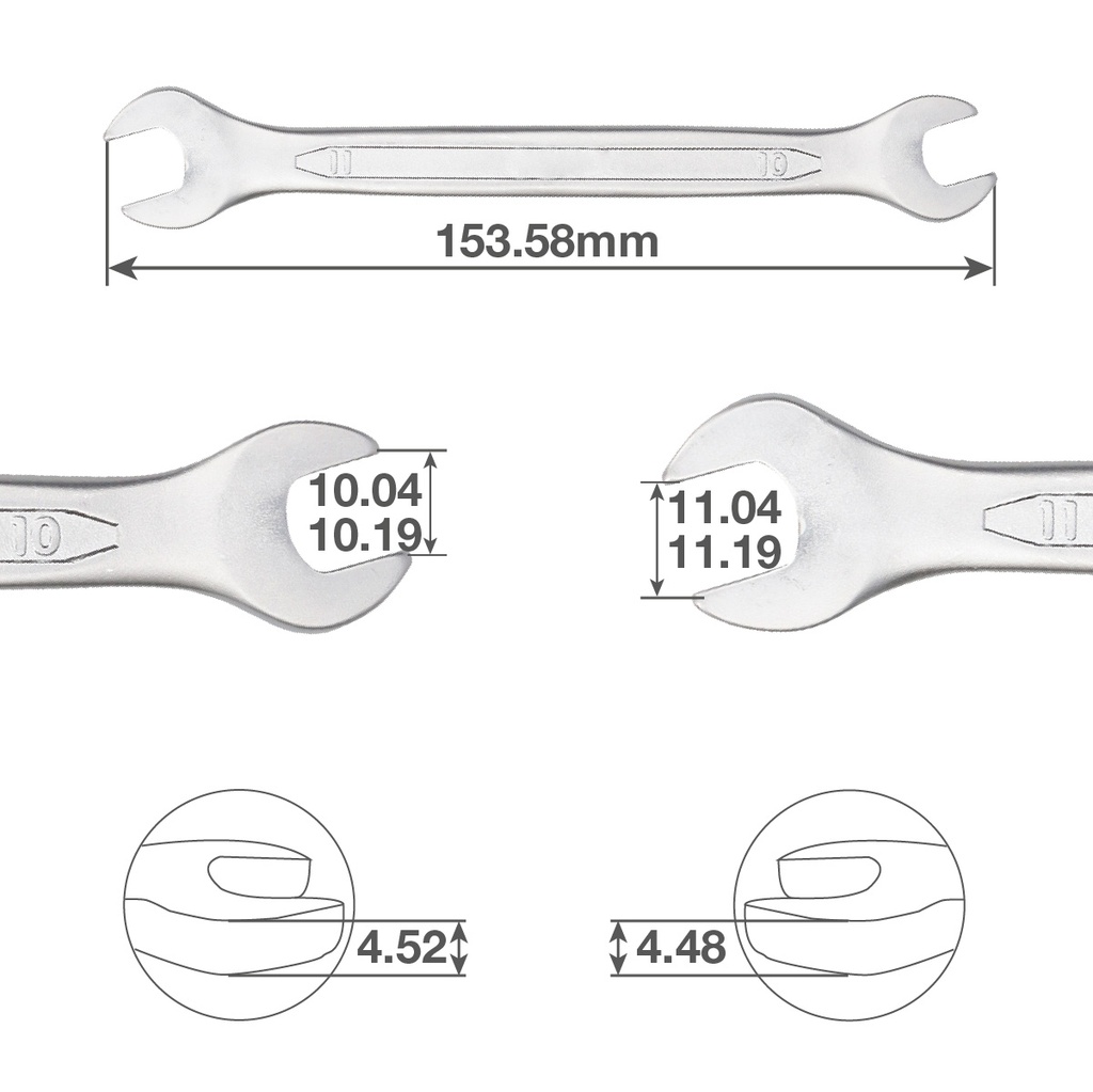 Llave inglesa fija 10 y 11mm