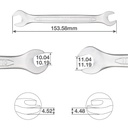Llave inglesa fija 10 y 11mm