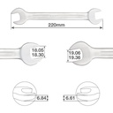 Llave inglesa fija 18 y 19mm