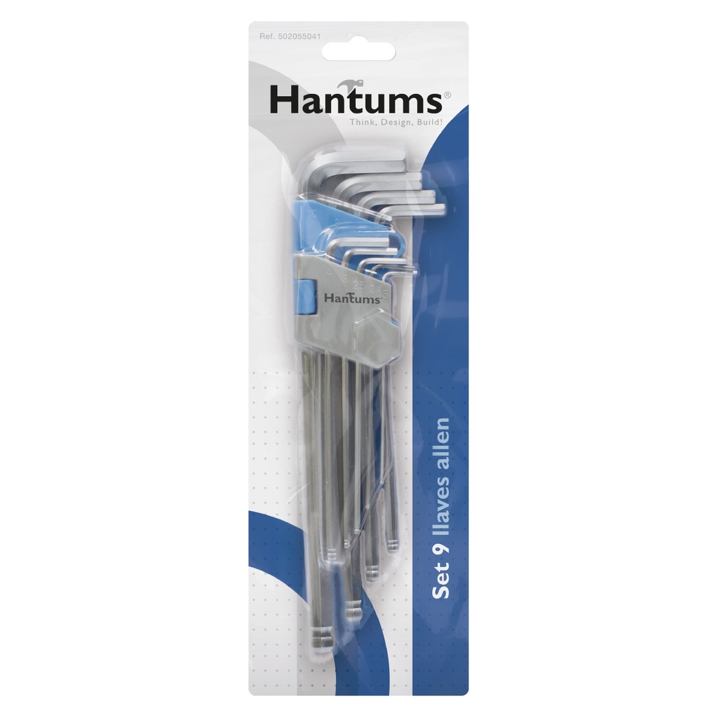 Set 9 llaves allen de 1,5 a 10mm