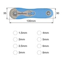 Set 8 llaves allen de 1,5 a 8mm